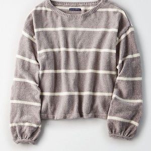 NWOT American Eagle Chenille Balloon Sleeve Sweater